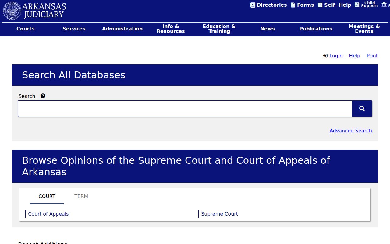Cleveland County civil docket Arkansas court rules